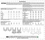 McCall Pattern Company McCall's M79585A Women's Close Fit Crop Tank Top Sewing Patterns, Sizes 4-22, various, WHITE