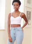 McCall Pattern Company McCall's M79585A Women's Close Fit Crop Tank Top Sewing Patterns, Sizes 4-22, various, WHITE