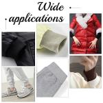 BENECREAT 6 Colors Knit Cuff Sleeve Ribbing Cuff Fabric, 15.7x2.75" Tubular Rib Cuffing Replacement for Waistband Leg Arms Wear Cotton Padded Jacket Sportswear Cuffs Extension, Basic Color