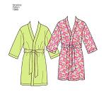 Simplicity US1563A Easy to Sew Teen's, Men's and Women's Pajama Sewing Pattern Kit, Code 1563, Sizes XS-XL