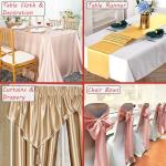 Satin Fabric | Decoration & Sewing | Shiny & Luxury | 60" Wide Roll | Metallic Shiny | Upholstery, Lining, Drapery, DIY Crafts (Red, 2 Yards)