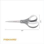 Fiskars All Purpose Scissors, High Performance Cutting, Stainless Steel Blades, Ergonomic and Comfort Handles, Perfect for Arts and Crafts and the Office, Scissors for Office
