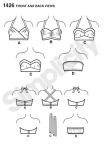 Simplicity Vintage Simplicity US1426D5 Women's Vintage Fashion 1950's Bra Sewing Pattern Kit, Code 1426, Sizes 4-12