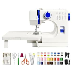 Lastempa StitchMaster Pro Sewing Machine - Twin/Double Needle Compatible, 14 Stitches, Easy for Beginners & Home Users