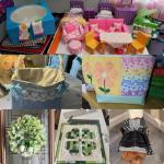 7Pcs 9.8" x 9.8"(25 * 25CM) Cotton Fabric DIY Making Supplies Quilting Patchwork Fabric Fat Quarter Bundles DIY for Quilting Cotton Patchwork Cushions (7pcs Peony, 9.8" x 9.8")