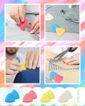 FIVEIZERO 4Pcs Tailors Chalk, Triangle Sewing Chalk for Fabric, Fabric Markers for Quilting, Tailoring and DIY Crafts
