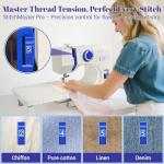 Lastempa StitchMaster Pro Sewing Machine - Twin/Double Needle Compatible, 14 Stitches, Easy for Beginners & Home Users