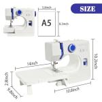 Lastempa StitchMaster Pro Sewing Machine - Twin/Double Needle Compatible, 14 Stitches, Easy for Beginners & Home Users