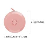 GDMINLO 3 Pack Tape Measure Measuring Tape for Body Fabric Sewing Tailor Cloth Knitting Craft Weight Loss Measurements Retractable 60-inch 1.5 Meter, Small Push ButtonDouble Scales Rulers