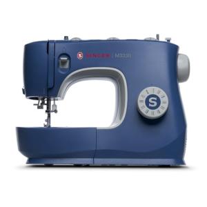 SINGER M3330 Navy Blue Sewing Machine with Accessory Kit | 23 built-in Stitches Deliver 97 Stitch Applications | 1-Step Buttonhole, Free Arm, LED Light | Simple & Easy To Use, Perfect For Beginners