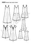 New Look Sewing Pattern 6889 Misses Dresses, Size A (8-10-12-14-16-18)