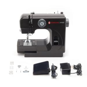 SINGER M1000 Mending Machine | Compact, Lightweight & Portable With 32 Stitch Applications & LED Light | Great for Light to Medium Weight Fabrics & Repairs - Black