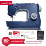 SINGER M3330 Navy Blue Sewing Machine with Accessory Kit | 23 built-in Stitches Deliver 97 Stitch Applications | 1-Step Buttonhole, Free Arm, LED Light | Simple & Easy To Use, Perfect For Beginners
