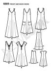 New Look Sewing Pattern 6889 Misses Dresses, Size A (8-10-12-14-16-18)