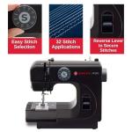 SINGER M1000 Mending Machine | Compact, Lightweight & Portable With 32 Stitch Applications & LED Light | Great for Light to Medium Weight Fabrics & Repairs - Black