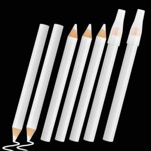 Pretwad 7 PCS Sewing Pencils for Fabric - Washable White Fabric Marking Pencils with Tip Caps, Ideal for Tailors, Quilting, Dressmaker & DIY Crafts (8.75cm)