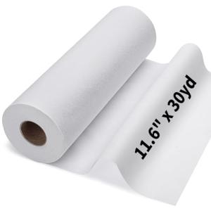 Medium Weight Interfacing Fabric for Sewing: White 11.6" x 30yd Iron On Non-Woven Fusible Interfacing Single-Sided Fusible Interfacing for Sewing DIY Craft Quilting