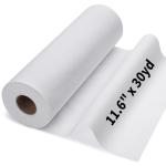 Medium Weight Interfacing Fabric for Sewing: White 11.6" x 30yd Iron On Non-Woven Fusible Interfacing Single-Sided Fusible Interfacing for Sewing DIY Craft Quilting