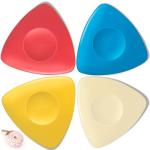 Soecskot 4 Pack Tailors Chalk, Sewing Chalk for Fabric, Professional Washable Triangle Fabric Marker for Quilting, Crafts, Sewing Supplies Accessories