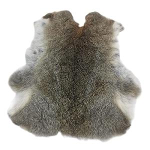 Natural Rabbit Fur Skin,Real Quality Pelts, Perfect DIY for Clothing Accessories,Home Decoration,Cat/Dog Toys,Sewing,Crafting Fur Hide