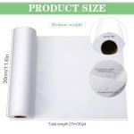 Medium Weight Interfacing Fabric for Sewing: White 11.6" x 30yd Iron On Non-Woven Fusible Interfacing Single-Sided Fusible Interfacing for Sewing DIY Craft Quilting