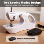 Portable Cordless Handheld Sewing Machine, 2 Modes for Two-Thread Stitching. Ideal Sewing Machine for Beginners. Mini for Home, Travel, DIY, Mending