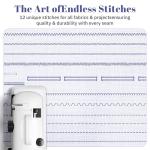 Verdanika Beginner Sewing Machine, 12 Built-in Stitches with Foot Pedal, 2-Speed Control, Portable Mini Sewing Machine for Home Travel Use & Sewing Enthusiasts (black)