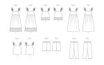 Butterick B6952A Children's Dresses, Tops, Shorts and Pants Sewing Pattern Kit, Design Code B6952, Sizes 3-4-5-6-7-8
