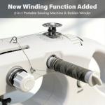 Portable Cordless Handheld Sewing Machine, 2 Modes for Two-Thread Stitching. Ideal Sewing Machine for Beginners. Mini for Home, Travel, DIY, Mending