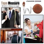 Sewing Tape Measure, Medical Body Cloth Tailor Craft Dieting Measuring Tape, 60 Inch/1.5M Dual Sided Retractable Ruler with Push Button Round