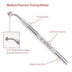 Excel Blades Pounce Wheel - 5/16-Inch Stainless Steel Tracing Wheel, Perforating, Cutting, Sewing Patterns, Quilting & Embossing Tool For Tracing Paper and Leather Craft