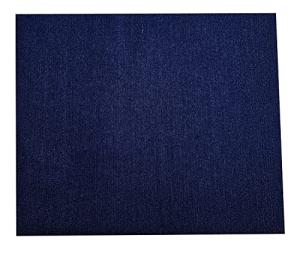 9OZ Stretch Denim Premium Cotton Blend Fabric by The Yard DIY for Sewing Crafting (Dark Blue 1yd)