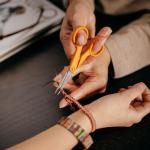 Fiskars 94817897J 94817797 Micro-Tip Scissors, 5 Inch, Orange