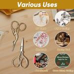 AQUEENLY Embroidery Scissors Stainless Steel Sharp Stork Scissors for Sewing Crafting