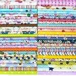 50pcs 8" x 8" Fabric Squares 100% Cotton Fabric Bundles Quilting Craft Supplies Floral Precut Squares Patchwork for Sewing DIY Quilt Patchwork