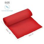 MECCANIXITY 39" Elastic Cuffs Ribbed Trims Cotton Fabric Knit Rib Stretch Tape Cuff Sleeve Waistband for Sewing, 8" Wide Red