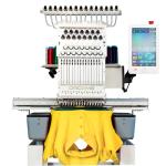 PROEMB FW-1501R 15 Needles Embroidery Machine 24x16" Embroidery Area,1200SPM Max Speed Multi Needle with 10" Touch Screen,Commercial Embroidery Machine for 3D Hats, Flat, T-shirt, hoodies and more