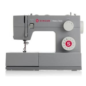 SINGER Heavy Duty 4411 High-Speed Sewing Machine with Accessory Kit | Strong Motor, Enhanced Piercing Power, 69 Stitch Applications, Full Metal Frame, 4-Step Buttonhole & LED Light, Grey