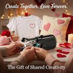 Portable Handheld Sewing Machine for Adults - Mini Hand Held Sewing Stitching Machine for Beginners - Small Cordless for Home Travel Clothes DIY Fabric (Black)