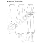 New Look Sewing Pattern 6730 Misses Separates, Size A (S-M-L-XL)