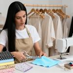 Ainiv 7pcs Fabric Bundles Squares, 19.68"x19.68" 100% Cotton Quilting Fabric Bundles, Floral Precut Squares Patchwork for Quilting, Sewing, DIY Crafts, Mask, Brown