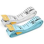 Tape Measure, iBayam Soft Ruler 60-Inch Double-Sided Measuring Tape or Body Weight Loss Fabric Sewing Tailor Cloth Vinyl Measurement Craft Supplies, 2-Pack White, Blue