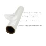 H.B.I. Products Wash Away Water Soluble Embroidery Stabilizer & Topping Roll 12" x 15 Yards, Clear Dissolving Film for High-Pile Fabrics, Machine & Hand Embroidery