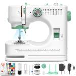 Jialiin Sewing Machine for Beginners -12 Built-in Stitches|42 PCS Accessory Kit,Foot pedal, Low/High-Speed,Portable Mini Sewing Machine for Home DIY,Quick Fix