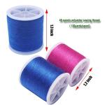 45 spools Sewing Thread Kits Polyester for Hand & Machine Sewing,100yards Each,Total 4500yards