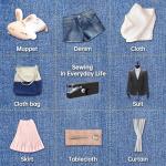 Handheld Sewing Machine for Beginners - Portable Cordless Mini Sewing Machine, Complete Sewing Kit & Accessories - Easy Electric Stitching for Home, Travel & DIY Repairs, Black