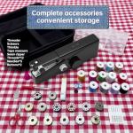 Handheld Sewing Machine for Beginners - Portable Cordless Mini Sewing Machine, Complete Sewing Kit & Accessories - Easy Electric Stitching for Home, Travel & DIY Repairs, Black