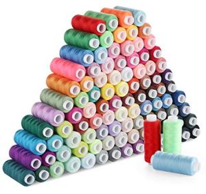 Sewing Thread,Lemonfilter 100 Color Thread for Sewing 250 Yards Each Spool Polyester Sewing Threads Assortment for Beginners, Hilos para Coser for Machine Sewing, Hand Stitching or Embroidery