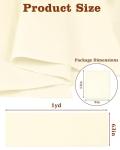 FIVEIZERO 100% Cotton Muslin Fabric by The Yard,63inch x 1Yards Unbleached Natural Cotton Material–Medium Weight Beige Calico Fabric for Sewing,Quilting,Embroidery,Crafts & Apparel Projects