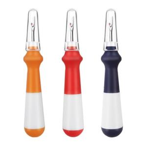 GDMINLO 3 Pieces Ergonomic Grip Seam Ripper, Colorful Large Thread Remover for Sewing Crafting Removing Embroidery Hems and Seams